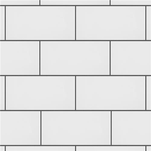 Park Slope Subway 3"x6" Glossy White Ceramic Wall Tile
