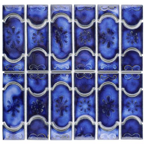 Picture of Montego Sapphire 12"x12-1/2" Porcelain Mosaic