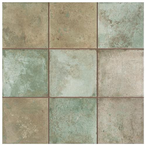 Kings Etna Sage 13-1/8"x13-1/8" Ceramic Floor/Wall Tile