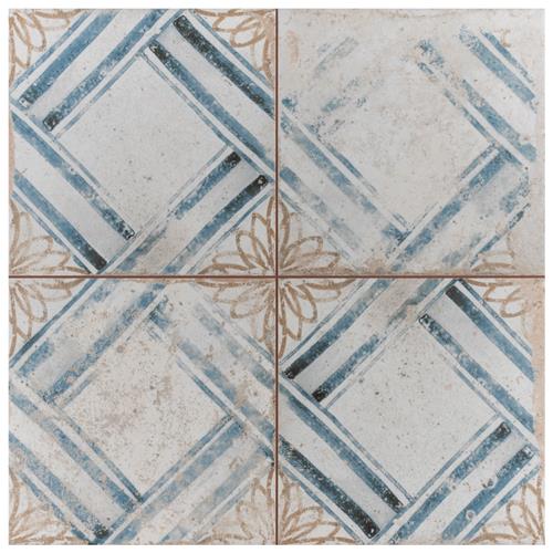 Kings Root Lattice 17-5/8"x17-5/8" Ceramic F/W Tile