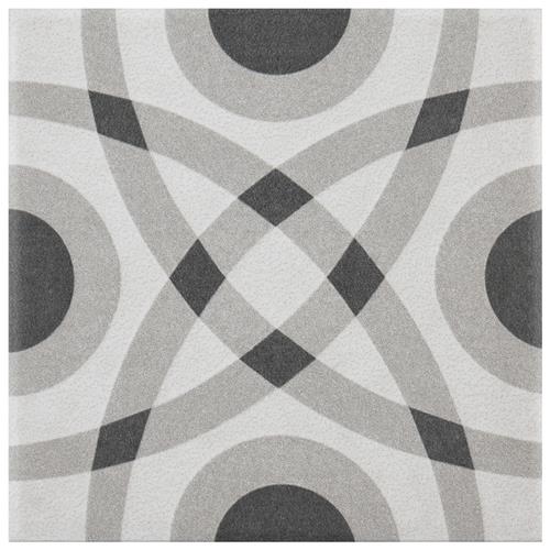 Twenties Mini Circle  3.88"x3.88" Ceramic Floor/Wall Tile