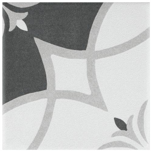 Twenties Mini Crest  3.88"x3.88" Ceramic Floor/Wall Tile